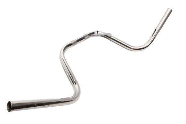 Guidon 25,4 mm 820 mm passe-câble moleté poli Harley-Davidson universell