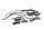Coolant hoses, coolant hoses, wiring harness Honda XL 1000 V SD01 99-00
