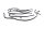 Brake line set hydraulic hose connection Honda XL 1000 V SD01 99-00