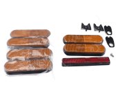Reflector Set Adhesive Reflectors Orange Red Accessories Motorrad Zubehör universell