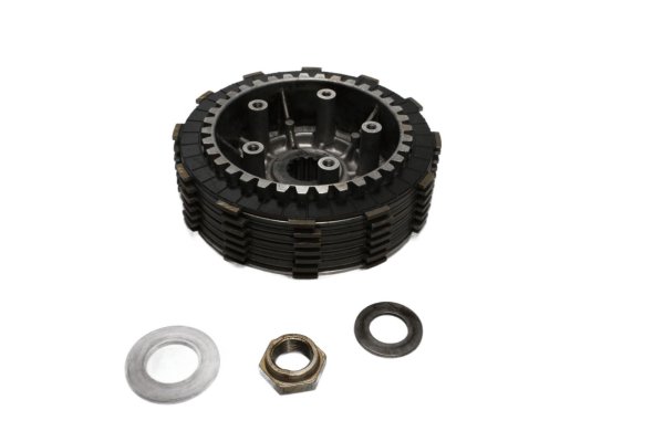 Cestello frizione, dischi di attrito, pacco lamellare, disco di trasmissione Kawasaki ZR 7S ZR750F H 01-04