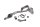 Leva del freno posteriore, braccio del pedale, dispositivo di leva BMW R 1200 GS K25 0307 R12 04-07