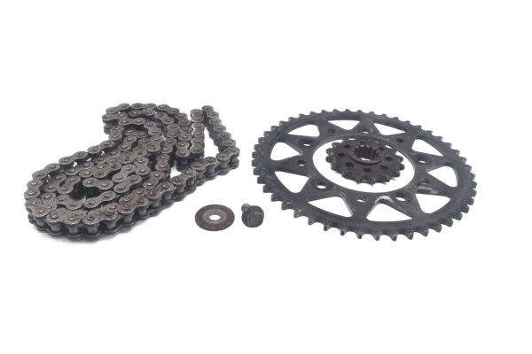 Chain kit, drive chain, sprocket, complete set Honda XL 1000 V SD01 99-00