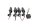 LED indicator set black front rear left right Motorrad Zubehör universell