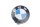 Emblema/insignia/logotipo frontal izquierdo 46637672095 BMW R 1200 GS K25 0307 R12 04-07