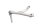 Rear right footrest assembly 77110611A Ducati Streetfighter 955 V2 3F00AA 22-25