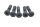 Set di bulloni per ruota, ruota posteriore, bulloni di sicurezza BMW R 1200 GS K25 0307 R12 04-07