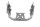 Staffa per parabrezza, supporto per maschera frontale BMW R 1200 GS K25 0307 R12 04-07