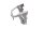Staffa per parabrezza, supporto per maschera frontale BMW R 1200 GS K25 0307 R12 04-07