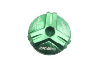 Grönt oljepåfyllningslock CNC Racing Kawasaki ZX-6R Ninja ZX600G 98-99