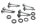 Valve cover screws, cylinder head gasket set Honda XL 1000 V SD01 99-00