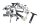 Fairing screws, screw set, spacers Yamaha MT-09 900 A 25-25