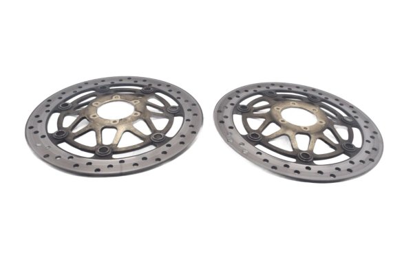 Front drilled brake discs, pair of brake systems Honda XL 1000 V SD01 99-00