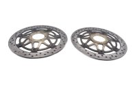 Front drilled brake discs, pair of brake systems Honda XL...