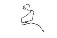 Linea ABS, linea freno posteriore, tubo idraulico BMW R 1200 GS K25 0307 R12 04-07