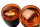 Paire de clignotants orange, verre noir, boîtier gauche et droit Harley-Davidson universell