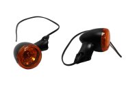Boîtier de clignotant noir et orange, gauche et droite Harley-Davidson universell