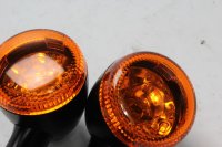 Boîtier de clignotant noir et orange, gauche et droite Harley-Davidson universell
