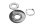 Fork bridge locking nut, upper locking plate Honda XL 1000 V SD01 99-00