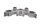 Upper fork bridge, steering head clamp, steering head clamp Honda XL 1000 V SD01 99-00
