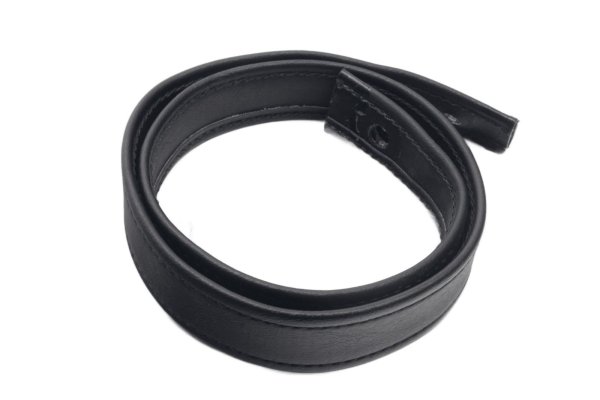 Seat retaining strap, leather, black, universal Motorrad Zubehör universell