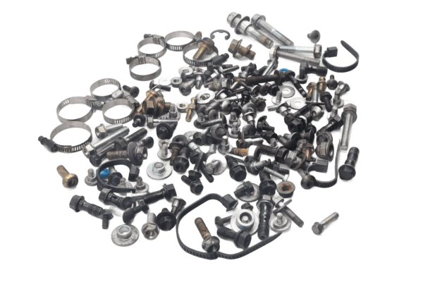 Screw set frame cover hose clamps Honda XL 1000 V SD01 99-00