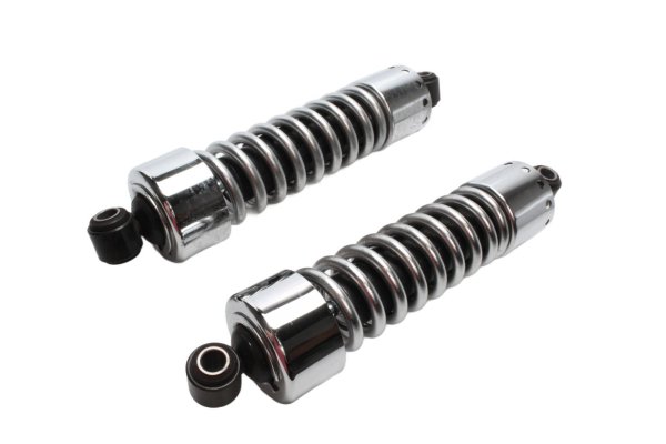 paire damortisseurs chromés arrière Harley-Davidson Dyna Street Bob 1690 FXDB 16-16
