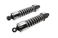 paire damortisseurs chromés arrière Harley-Davidson Dyna Street Bob 1690 FXDB 16-16