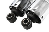 paire damortisseurs chromés arrière Harley-Davidson Dyna Street Bob 1690 FXDB 16-16
