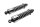 paire damortisseurs chromés arrière Harley-Davidson Dyna Street Bob 1690 FXDB 16-16