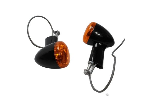 Ensemble de clignotants à LED, noir/orange, gauche/droite, homologué CE Harley-Davidson universell