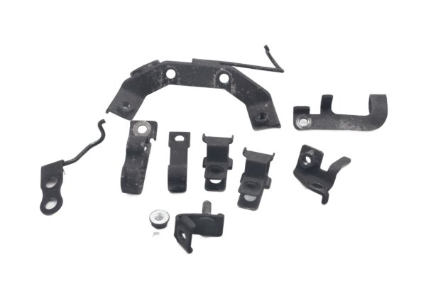 Brake line bracket front mounting clamp set Honda XL 1000 V SD01 99-00