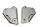 Copertura poggiapiedi, set di piastre di copertura posteriori, piastra protettiva Kawasaki Z 900 P 23-23