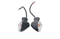 Pair of clear glass turn signals, left and right,...