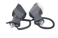 Coppia di indicatori di direzione in vetro trasparente, sinistro e destro, universali Motorrad Zubehör universell