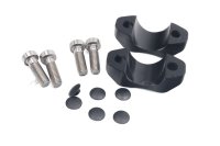 Handlebar clamp set, screws, rubber cover Motorrad Zubehör universell