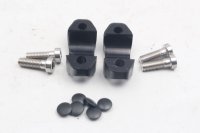 Handlebar clamp set, screws, rubber cover Motorrad Zubehör universell