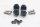 Handlebar clamp set, screws, rubber cover Motorrad Zubehör universell