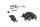 Jeu de vis, fixation du cadre de carénage BMW K 1300 S K40 0508 09-15