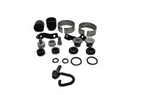 Screw set, rubber rings, retaining clamps, spacers...