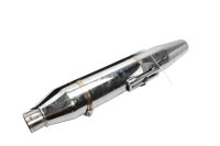 Forkromet udstødningsdæmper Harley-Davidson Dyna Street Bob 1690 FXDB 17-17