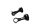 Boîtier de clignotant noir Harley-Davidson Softail 1450 FXST Standard 03-03