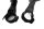 Boîtier de clignotant noir Harley-Davidson Softail 1450 FXST Standard 03-03