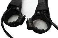 Fram vänster och höger blinkers par, svarta Triumph Bonneville 1200 T120 Black 19-19