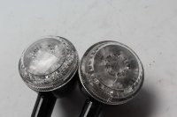 Fram vänster och höger blinkers par, svarta Triumph Bonneville 1200 T120 Black 19-19