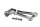 Rear right footrest bracket, passenger seat Kawasaki ZR-7S ZR750F/H 01-04