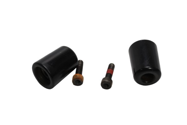 Handlebar weight set, bar end dampers, black Kawasaki ZR-7S ZR750F/H 01-04