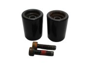 Handlebar weight set, bar end dampers, black Kawasaki ZR-7S ZR750F/H 01-04