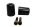 Handlebar weight set, bar end dampers, black Kawasaki ZR-7S ZR750F/H 01-04