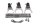 Gearshift lever fork set gearbox shift forks shaft Kawasaki ZR-7S ZR750F/H 01-04